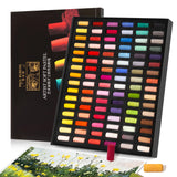 Paul Rubens Professional Soft Pastels, Handmade 96 Vibrant Colors Chalk Pastels Smooth and High Adhesion for Painting, Drawing