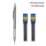 Mechanical Pencil Set 0.3 0.5 0.7 0.9 1.3 2.0mm Full Metal Art Drawing Painting Automatic Pencil Office School Supply Stationery