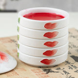 AOOKMIYA New Five-layer Covered Ceramic Palette Chinese Painting Pigment Watercolor Palette Calligraphy Ink Cartridge Art Supplies