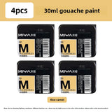 MIYA HIMI Jelly Pigment Single 30ml Gouache Pigment 56 Colors Beginners Try Supplement Replacement Training Art Gouache Pigment