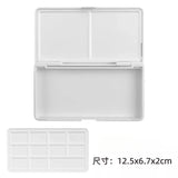 AOOKMIYA Empty Palette Watercolor Pigment Plastic Packaging Box 24/48 Grid Watercolor Storage Box Student Paint Pallet Art Supplies