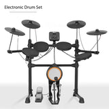 Electronic Drum Set HQC-10 With Real Kick Drum Pedal Convenient 5-drum, 4-cymbal all-silicone Electronic Drum Kit