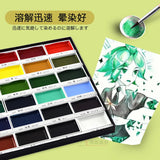 AOOKMIYA 2024 ZIG Kuretake Solid Watercolor Paint Set  Watercolors Field Sketch Set for Painting Supplies 12/18/24/36/48 Colors  AOOKMIYA.COM