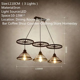 American Style Countryside Creative Personality Industrial Style Pendant Light Restaurant Bar Iron Wheel Creative Pendant Light