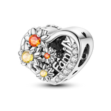 2025 Hot Sale Charms Bead 925 Sterling Silver Pink Butterfly Luminous Firefly Dangle Fit Bangle Bracelet Necklace DIY Jewelry