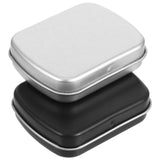2pcs Watercolor Storage Box Paint Palette Portable Metal Mixing Tray Travel Case Compartments Lightweight Easy for Artists
