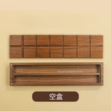 AOOKMIYA Empty Portable Watercolor Palette 12/24 Grid Walnut Watercolor Paint Storage Box Travel Sketching Artist's Art Supplies