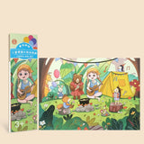 Portable Watercolor Graffiti Painting Children's Painting Set Color Fill Comes with Pigment Graffiti Notebook Puzzle Drawing