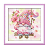 AOOKMIYA 11CT Printed On Canvas Room Cross Stitch DIY Set Chinese Counted Pattern Kit Home Needlework Embroidery