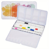 Empty Watercolor Palette, Metal Watercolor Tins Box Palette Paint Case, Suitable for Watercolor, Acrylic, Gouache, Oil Painting