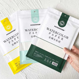 AOOKMIYA 100% Cotton Watercolor Paper 300g Cotton Pulp Fine/Medium Coarse Texture Medium White Acid-Free Watercolor Paper Art Supplies