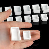 20pcs 2/3.2ML Half Pans/Full Pan Empty Plastic Watercolor Paint Grid Pans for Paint Palette Watercolor Acrylic Art Supplies