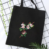 AOOKMIYA Embroidery kit for Beginners with Pattern Canvas Tote Bag,Arts and Crafts Supplies for Adults,DIY Needlepoint Kits for Crafts