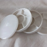 AOOKMIYA Paiting Palette With 6 Fan Sub Grid Partitio,Pigment Dish For Chinese Painting And Watercolor Pigment,Melamine Material  AOOKMIYA.COM