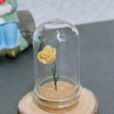 AOOKMIYA mega 1 mini rose glass protective cover home decoration craft ornaments