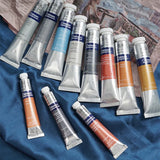 AOOKMIYA WINSOR & NEWTON New Colo Watercolor Pigment Subpack Gervin Metallic Pearlite 8ml/ Tube Artist's Watercolor Painting Supplies