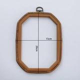 AOOKMIYA Imitated Wood Round,Oval Different Size Decorative Cross Stitch Hoop Ring Frame Embroidery Frame Circle Hanging Arts Ornament