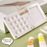 Watercolor paint palette portable art transparent acrylic mini painting Iron box high-value moisturizing color palette