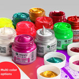 Dazzling Fluorescent Textile Fiber Acrylic Paint Single Bottle 50ml Colorful Painting Clothes Dye Waterproof Graffiti Diy