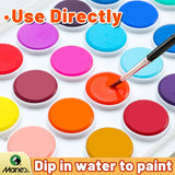 AOOKMIYA Marie's Watercolor Paint Set in 12/16/28/36 Colors with a Paint Brush for Painting,Writing for Adults, Artists, Students