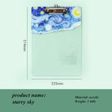 Transparent acrylic board clip Wallet Binder High-value Folder Board Test Paper Storage Artifact Students Exam Pad Writing Board