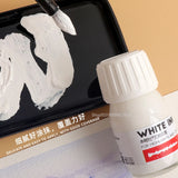 AOOKMIYA 30ML/bottle Watercolor Highlight White Ink Opaque Strong Coverage Painting Hair Dot Highlight Comic White Ink Art Supplies