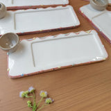 AOOKMIYA Ceramic Watercolor Painting  Palette, Handmade Hand-painted  AOOKMIYA.COM