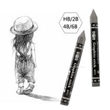 Hexagonal Graphite Pencil HB2B4B6B Sketching Sketching Drawing Full Lead Stick Art Student Exam Drawing Wood-free Pencil