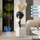 AOOKMIYA Home Decor Abstract Angel Figure Statues Floor Decor Nordic Living Room Large Welcome Sculpture Art Ornaments Housewarming Gifts