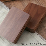 AOOKMIYA Portable Walnut Watercolor Palette 24 Grids 0.5ML Paint Box Travel Sketching Aquarelle Palette Painting Art Supplies