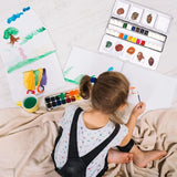 AOOKMIYA Lonely Finger Metal Travel Watercolor Tin Box with Fold-Out Palette 26 Half Pans（without Paints）  AOOKMIYA.COM