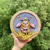 Art Work Display Frame Round Clay Picture Frame Handmade Picture Frame Color Mud Picture Frame Paper Art Student Kit