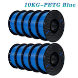 KINGROON 22LBS PETG or PLA filament 3D Printer Filament 10 Rolls 1KG 1.75MM Eco-Friendly Good Toughness Mix Color Free Shipping