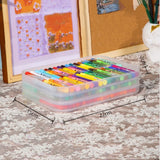 Art Plastic Tray Movable Stackable Shallow Tray Oil Painting Stick Storage Tray Children's Toy Storage Tray Desktop Organizer