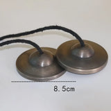 Nepal Handmade Tinkle Bell Cymbals with Bag Large Brass Buddhist Hand Bells Yoga Meditation Healing Bells Orff Instruments