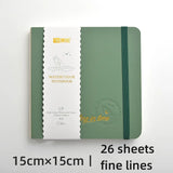AOOKMIYA Portable Watercolor Book 300g Cotton Wood Mixed Pulp Fine Lines Travel Sketchbook for Drawing Student's Painting Art Supplies