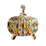 Wind Painted Candy Jar Preparation Glass Candy Storage Box Snack Food Storage Jar Creative Simple Household Decoration with Lid