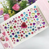 AOOKMIYA New Stickers On The Face Rhinestone Makeup Bright Face Art Sticker Children's Temporary Tattoo Rhinestone For Strasse Makeup