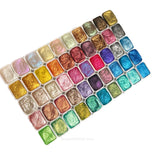 AOOKMIYA 55 Color Pearlescent Watercolor Pigment 1ML Metallic Solid Watercolor Packaging ES Calligraphy/Painting Nail Art Supplies