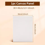 AOOKMIYA 8 Sizes Canvas Panels for Painting,Blank Canvas Boards for Acrylics,Oil,Gouache,Tempera,Primed White for Adults,Hobby Painters.