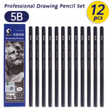 AOOKMIYA 12pcs Marie's Professional Pencil Set for Draw Sketch Layering & Shading ,Art Graphite Supplies for Adults Beginners & Artists