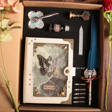 Butterfly Relief Notebook Loose Leaf Journal DIY Tools Gift Box Packaging It Is Very Suitable for Personal Use As A Gift