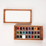 AOOKMIYA 24color Watercolor Paint with Palette Rich Colors Easy To Smudge Outdoor Sketching Professional Painting Manicure Design Gift  AOOKMIYA.COM