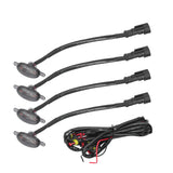 Automobile parts Car Front Led Grille Light Universal Amber White 4Led Daytime Running Lamp For Raptor Style Cars Pickups Suvs Off-Road Vehicles