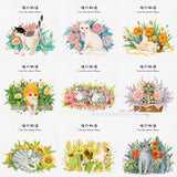 AOOKMIYA 100% Cotton 200g Watercolor Paper Coloring Line Drawing Cute Rabbit/cat Blank Manuscript Coloring Drawing Paper Art Supplies