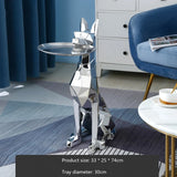AOOKMIYA ART+ Creative Gifts 74CM Home Decor Gentleman Dog Statues Nordic Floor Decoration Tray Ornament Creative Household Accessorie Sculpture Animal Table
