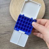 AOOKMIYA Portable Watercolor Palette Empty Collapsible Paint Box Student Travel Painting Sketching Paint Tray Artist's Art Supplies