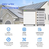 AOOKMIYA ESS LiFePO4 204V 307V 409V 512V 50Ah 100Ah Controller Solar Lithium Byd Hvs Battery High Voltage Bms Home Energy Storage System