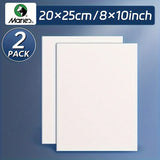 AOOKMIYA 8x10in 2/4/6pcs Canvas Panels,Artist Quality White Blank Flat Painting Boards for Drawing,Tempera for Students,Artist and Adults
