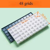 AOOKMIYA Art Paint Box 10/24/36/48 Grid Soft Cover Sealed Moisturizing Oil Paint Storage Watercolor Palette Acrylic Paints Tray